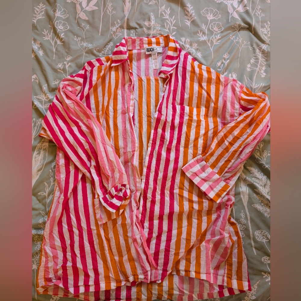 Bright button up shirt
